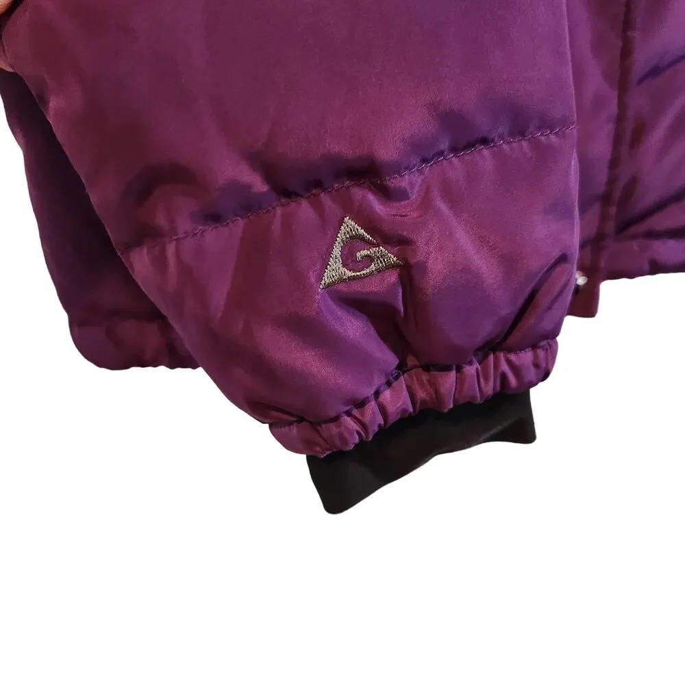 Gerry's‎ Waist Puffer Coat Purple Hooded Jacket Outdoors Outerwear Size Small